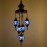 Authentic 5-Piece Ceiling Pendant Chandelier Mosaic Lamp, Domed Set Sultan